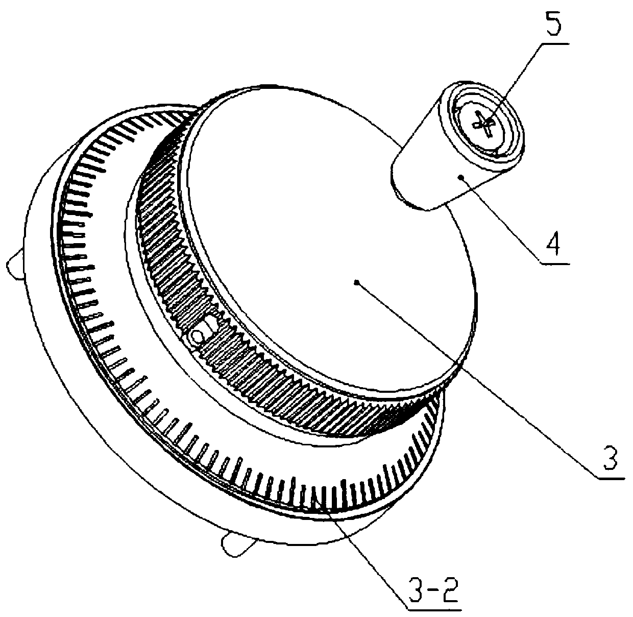 Method for prolonging mechanical service life of manual pulse generator