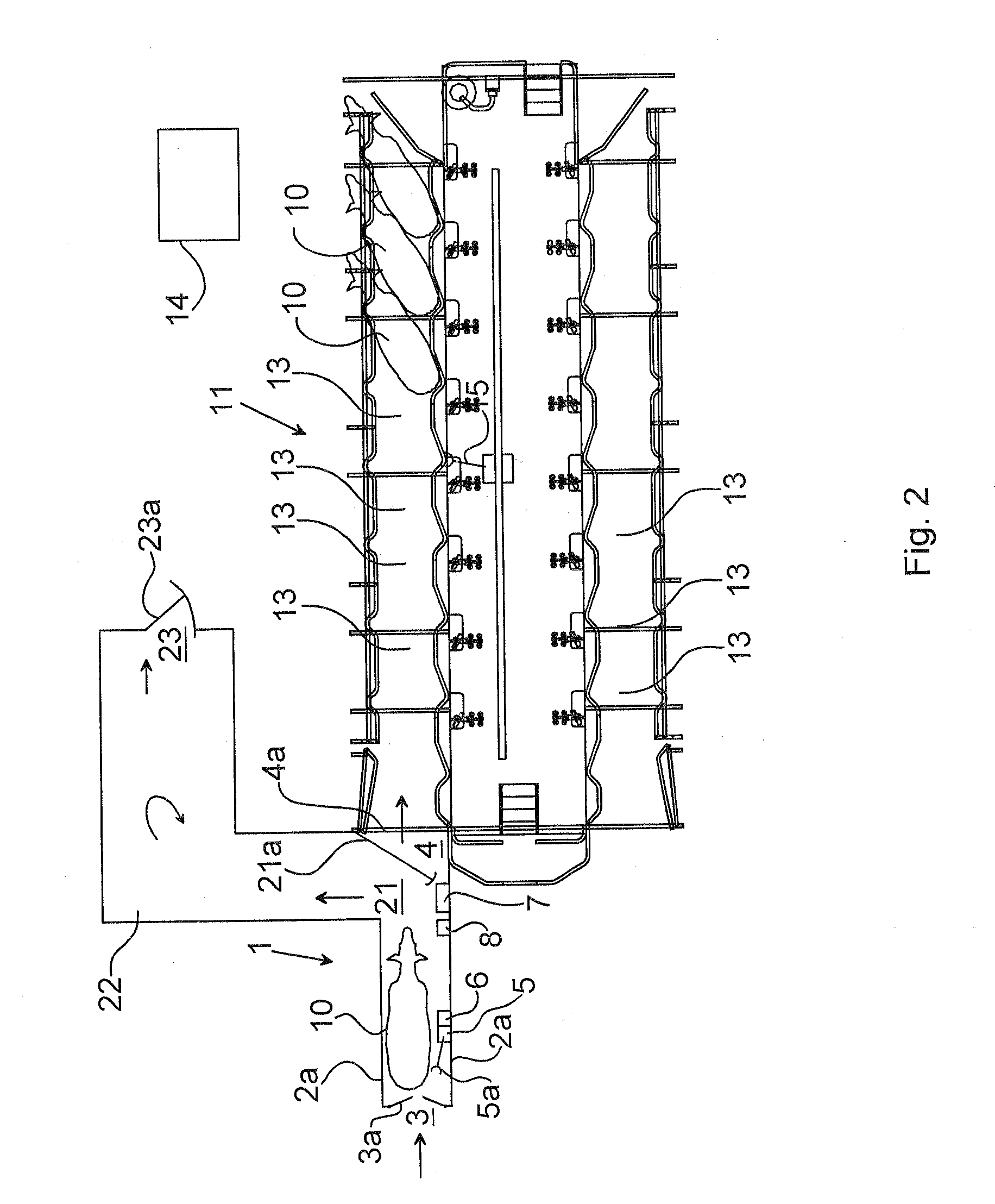 Teat preparation station and method for teat preparation