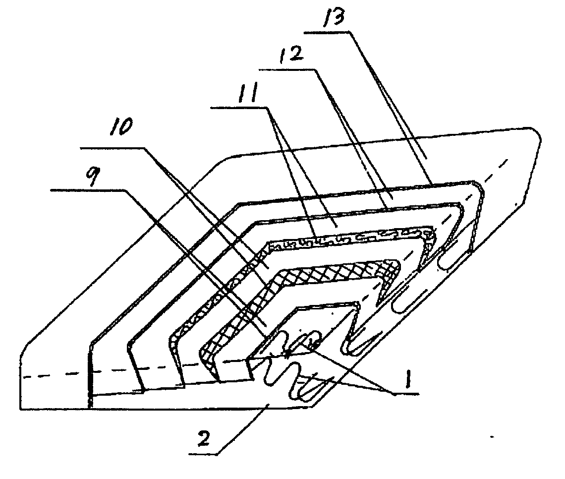 Method of manufacturing the backrest, seat-cushion and armrest of sofa by using bow-shaped springs