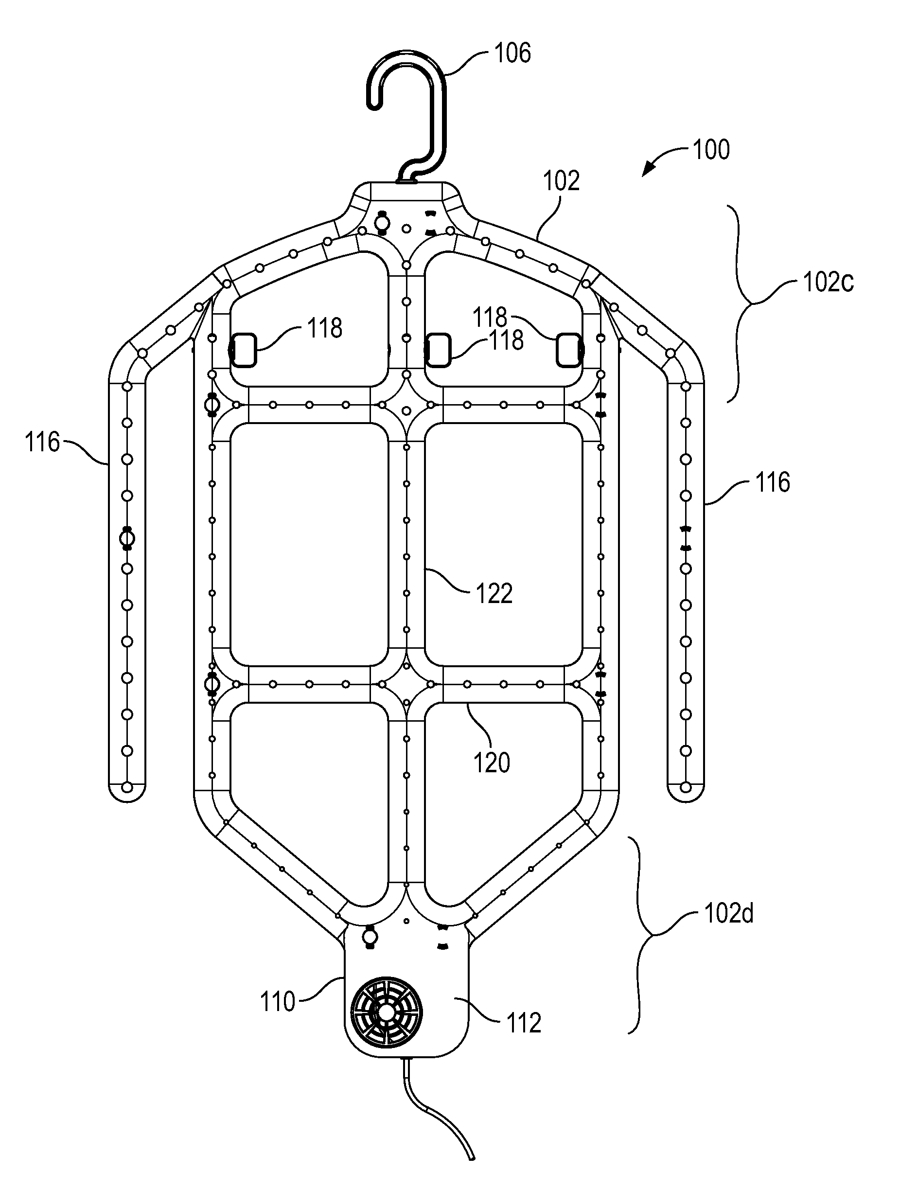 Manually-operated clothes drying apparatus