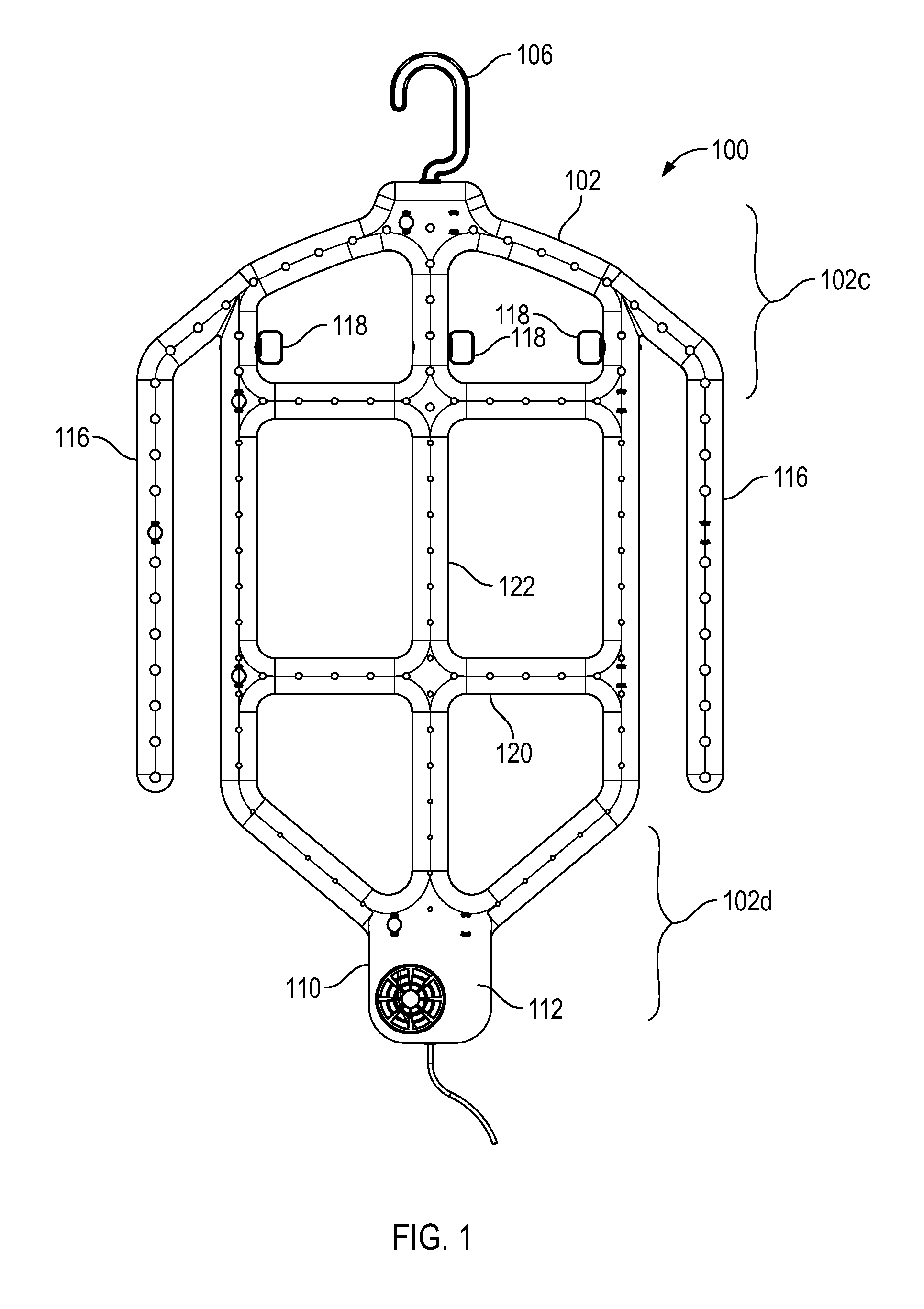 Manually-operated clothes drying apparatus