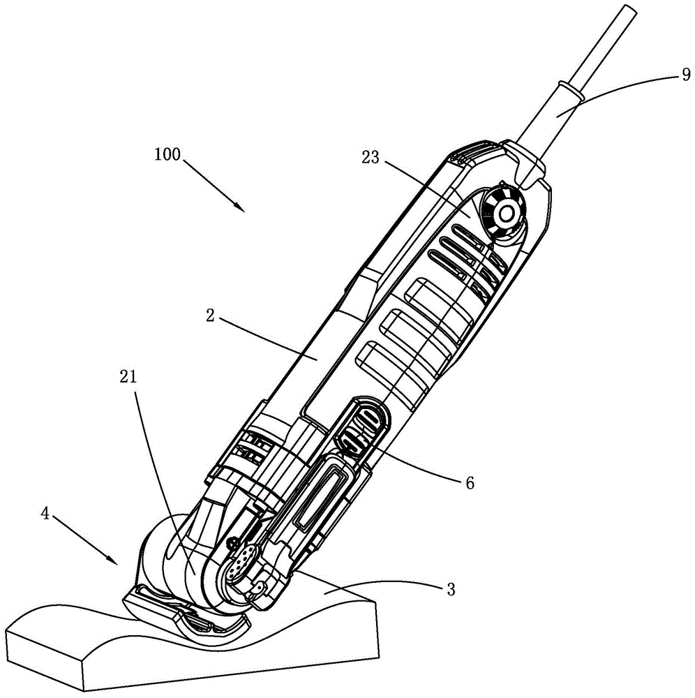 Grinding accessory, swing power tool and application thereof