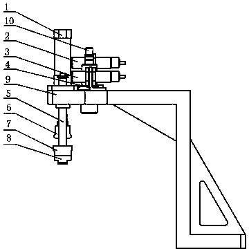 Press fitting mechanism for automatic measurement riveting machine of plunger steel ball