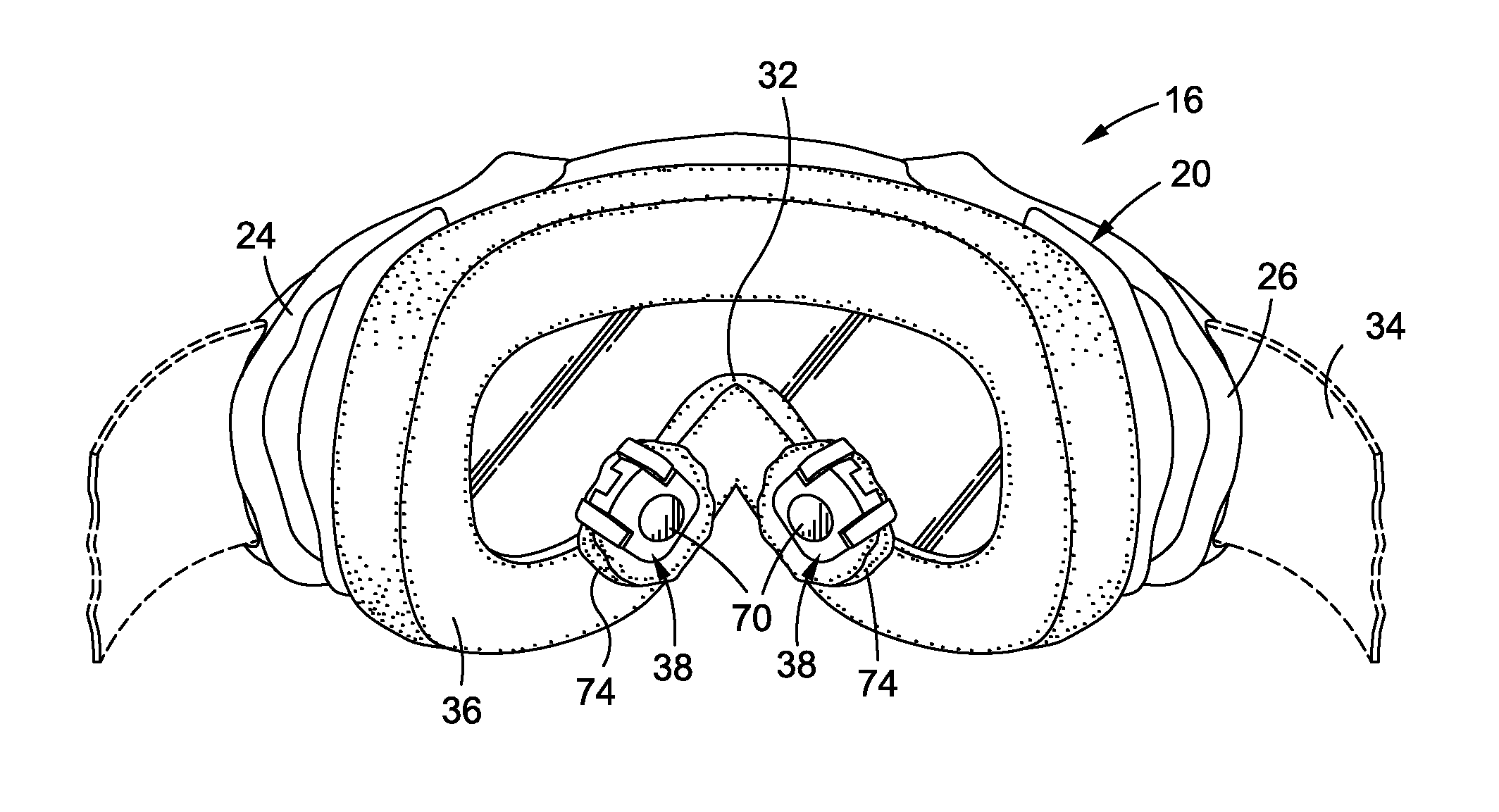 Goggle breathing system