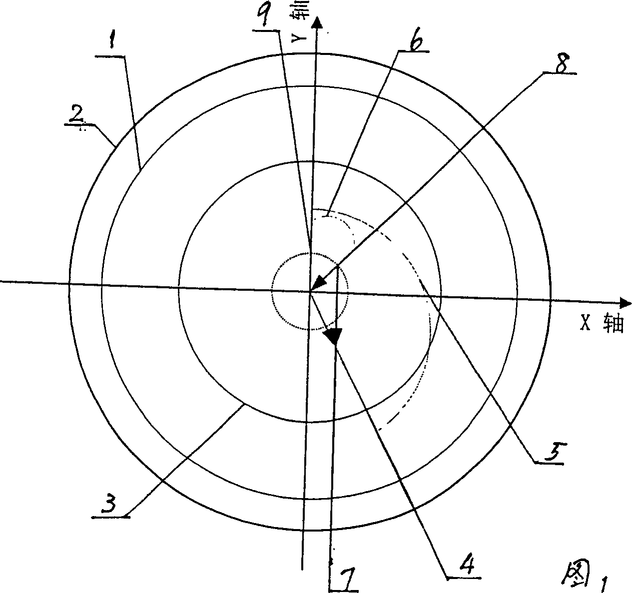 Method for identifying image space resolution of CT unit by CT unit bearing gap