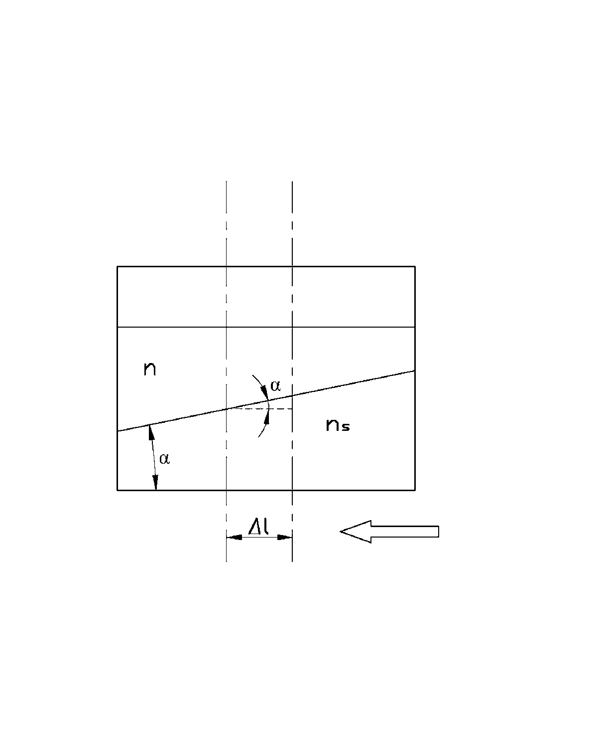 Measurement device and measurement method for transparent medium refractive index