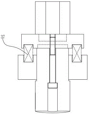 Punching and bending die for rear back plate of refrigerator