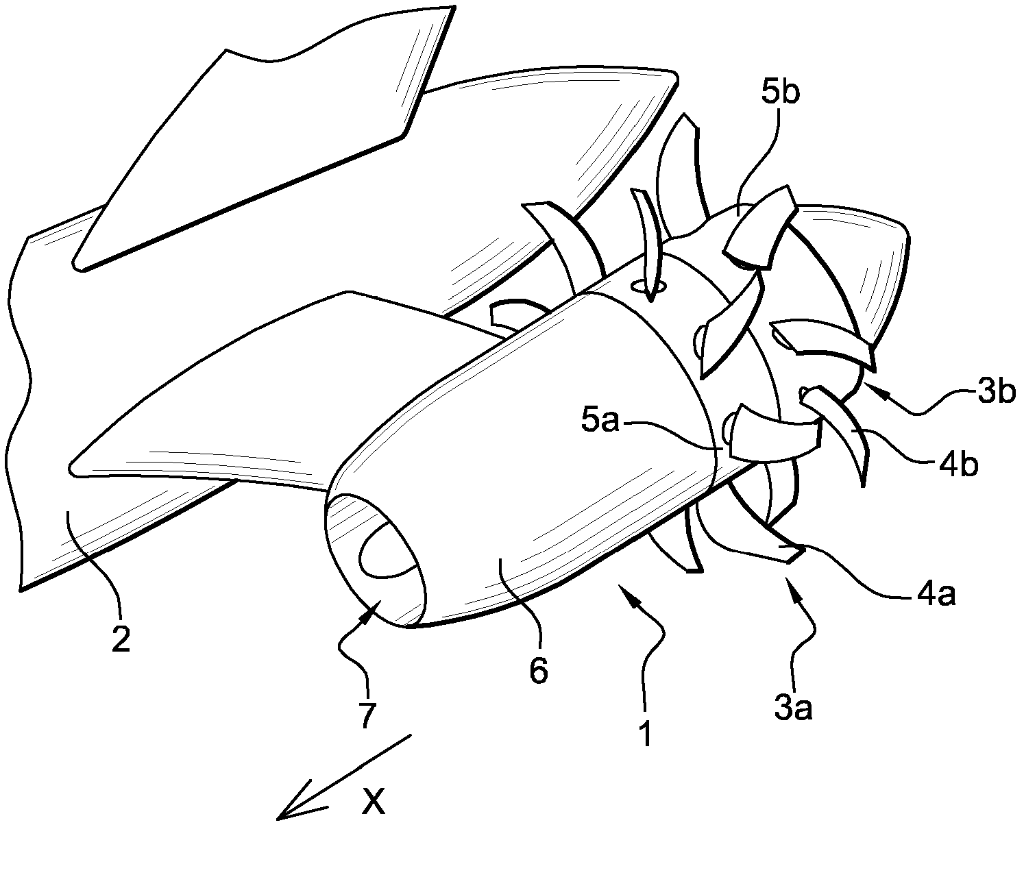 Fluid-cooling device for a turbine engine propulsive unit