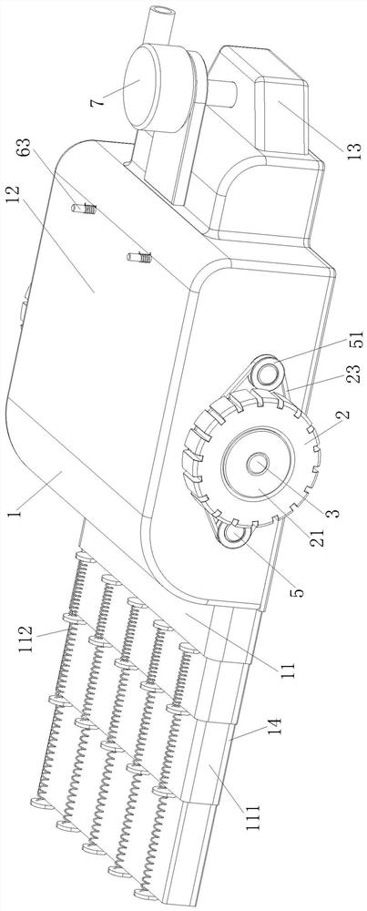 A swimming pool bottom sediment removal device