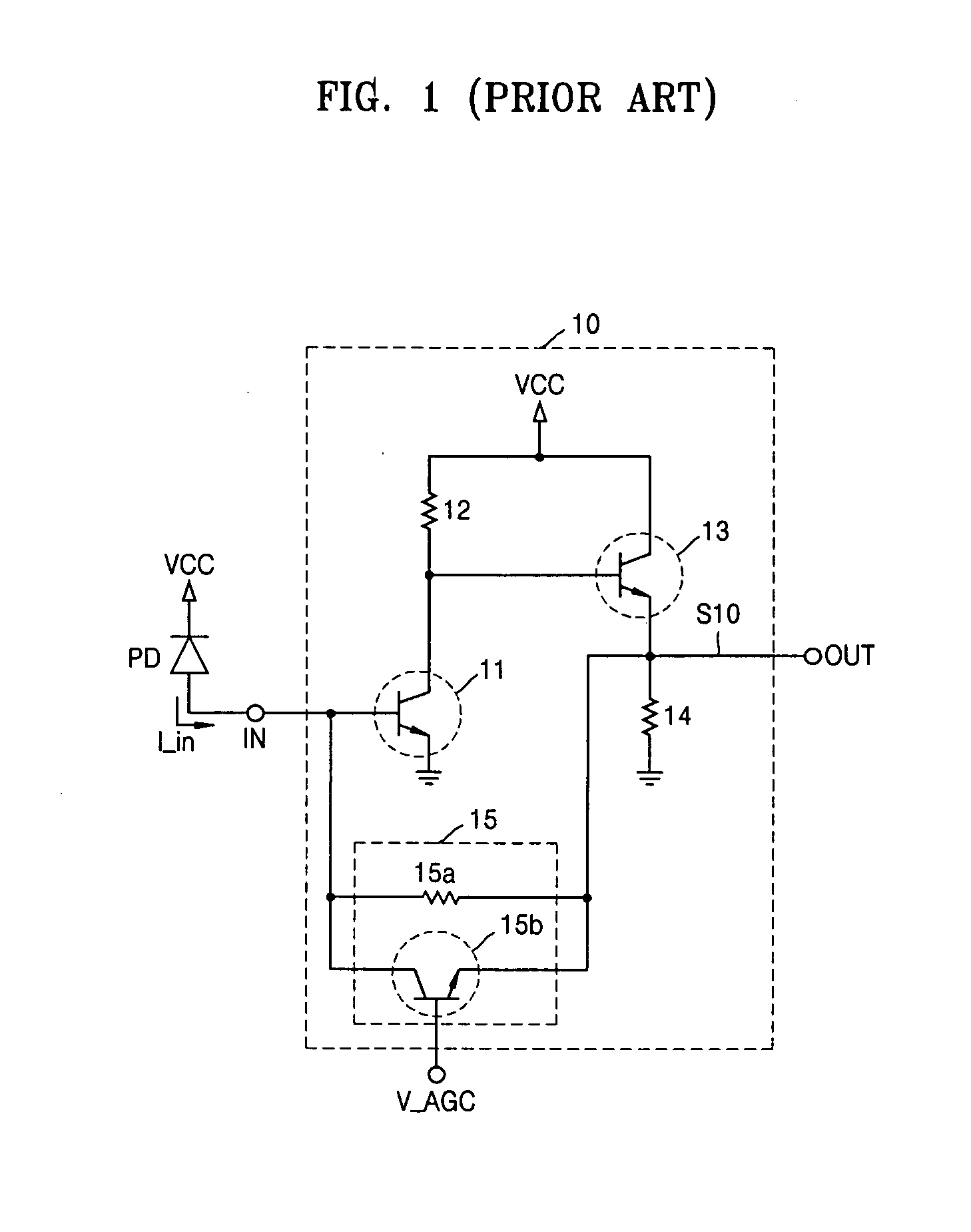 Automatic gain control feedback amplifier