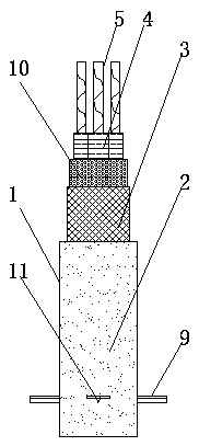 Low-voltage fireproof cable