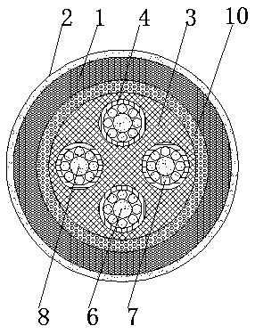 Low-voltage fireproof cable