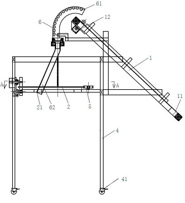 Sealing strip coiling device