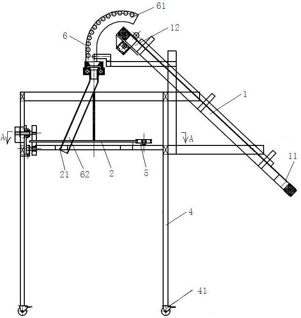 Sealing strip coiling device