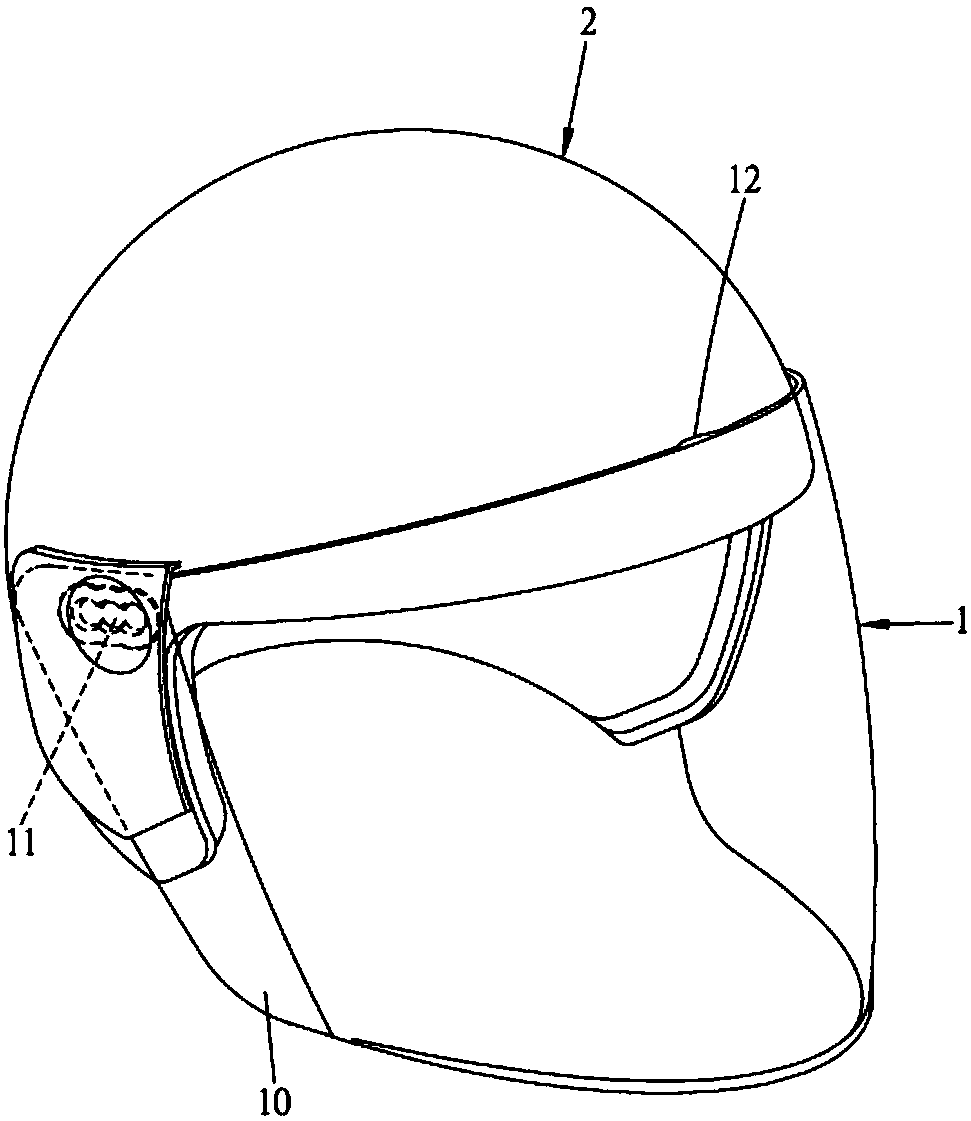 Safety cap lens with color changing function