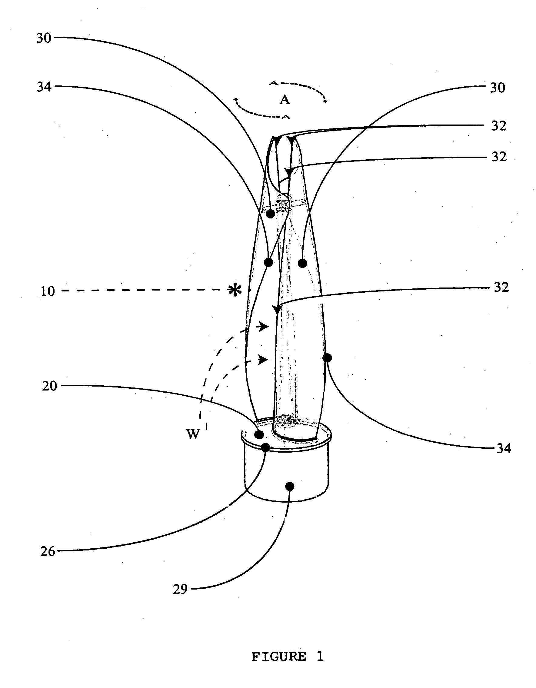 Helical taper induced vortical flow turbine