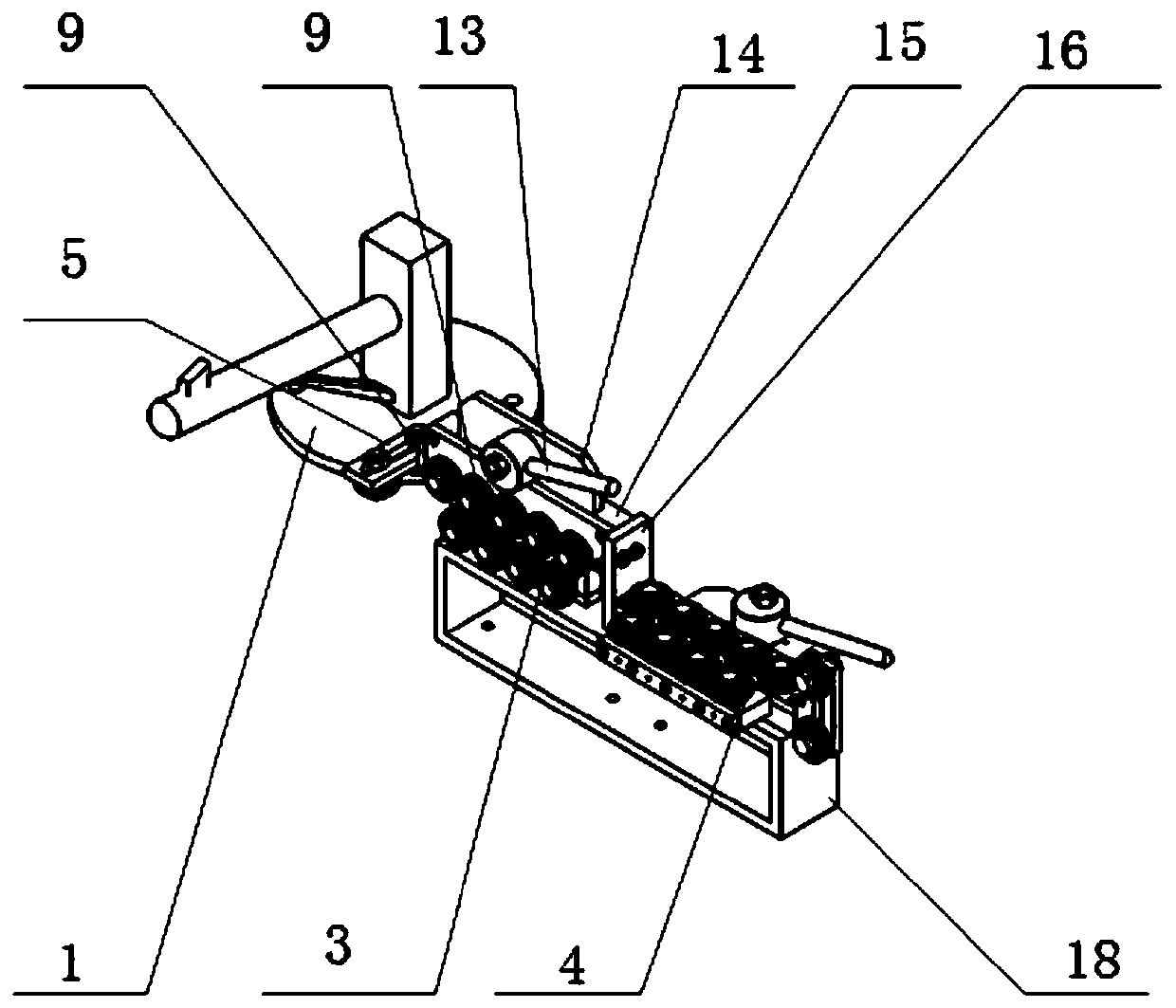 Modular numerical control rebar and steel wire straightening and cutting device