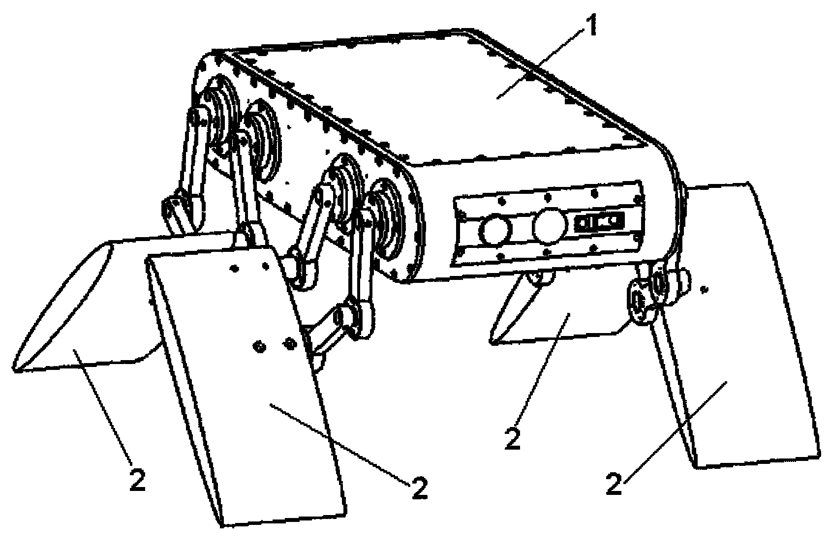 Amphibious bionics robot