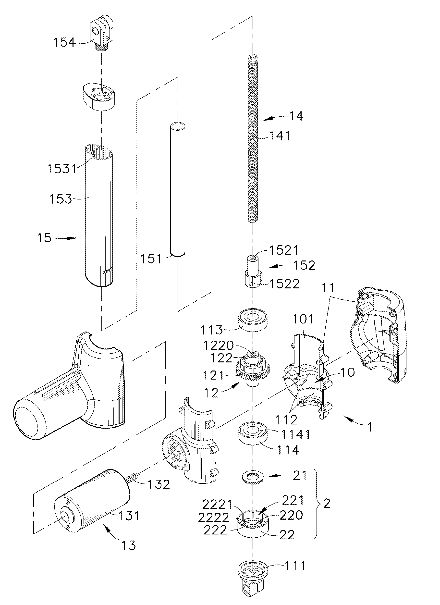 Structure of linear actuator