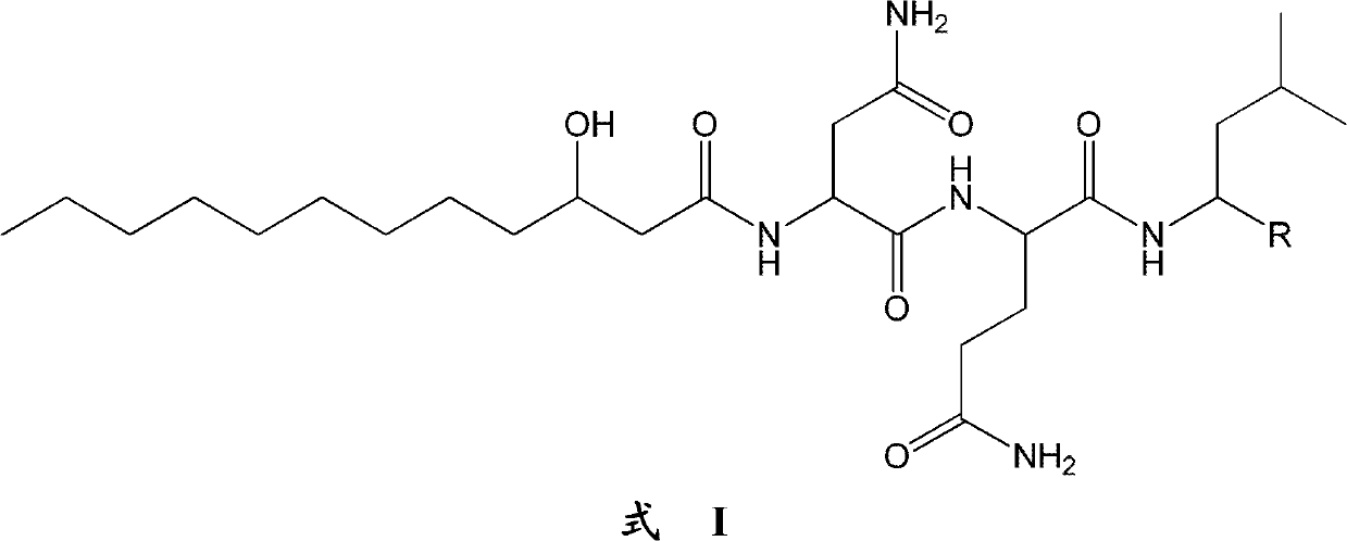 Lipopeptide compound as well as compositions, preparation method and application thereof