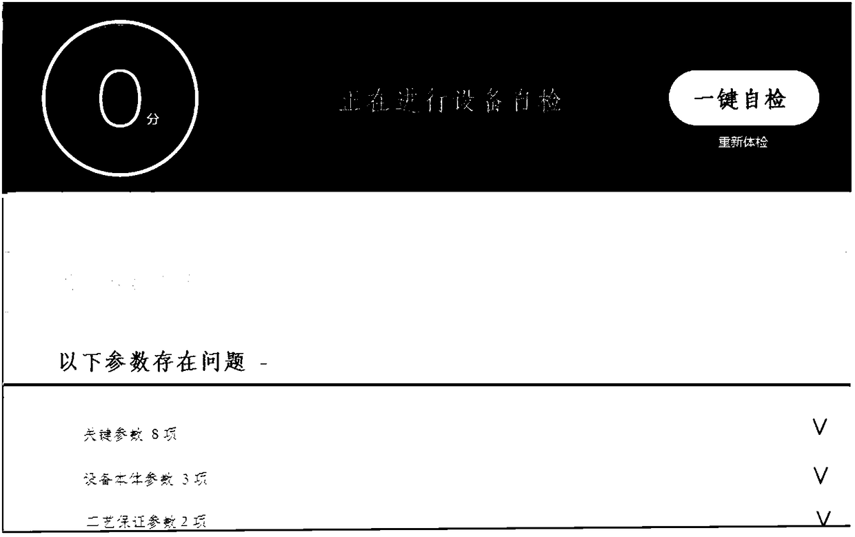 Online device health status self-inspection method and system for tobacco processing equipment