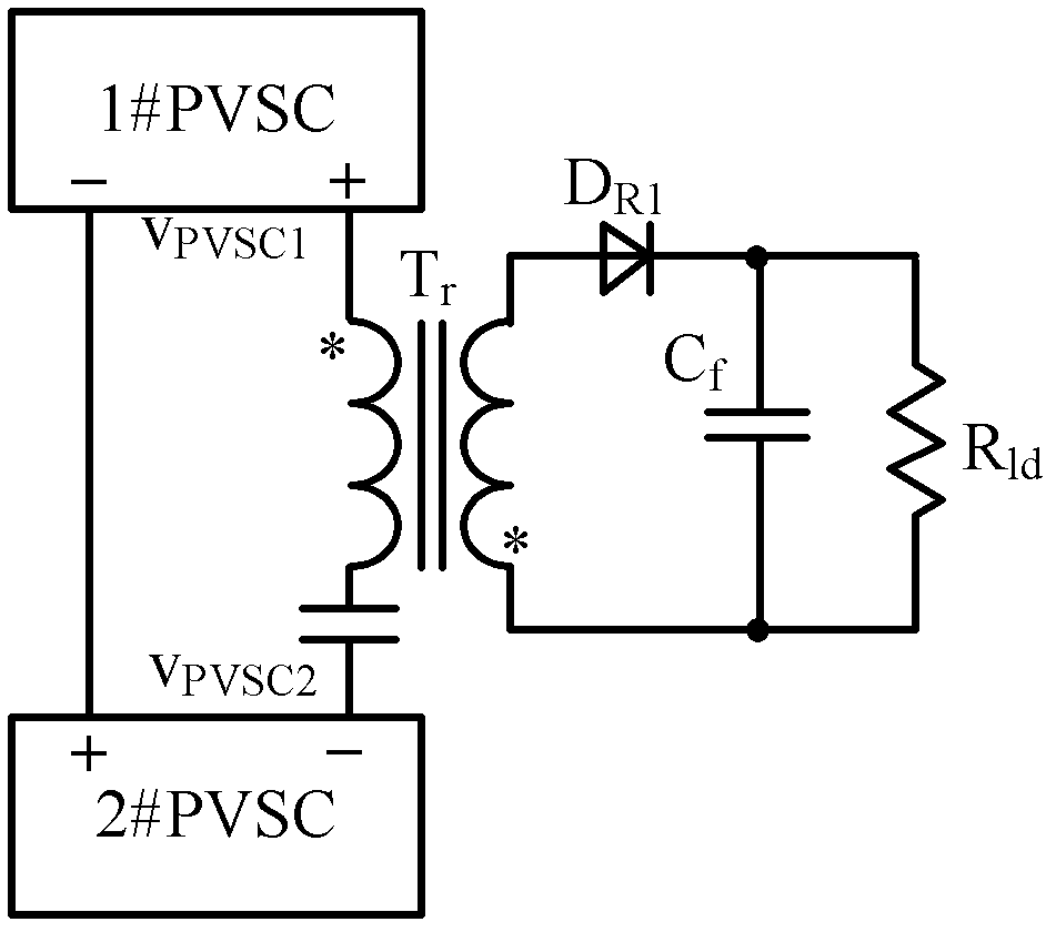 Double-input direct-current converter using non-isolation type pulse voltage source unit