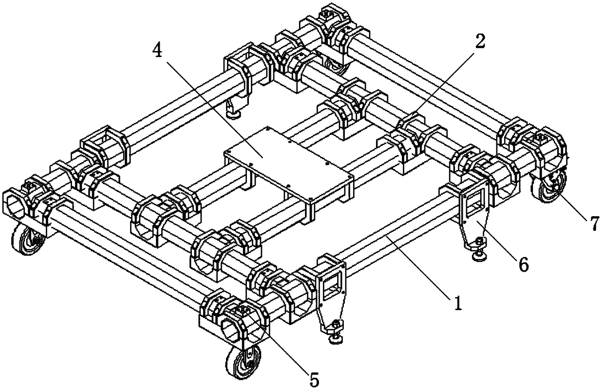 Flexible welding and positioning device for sheet parts