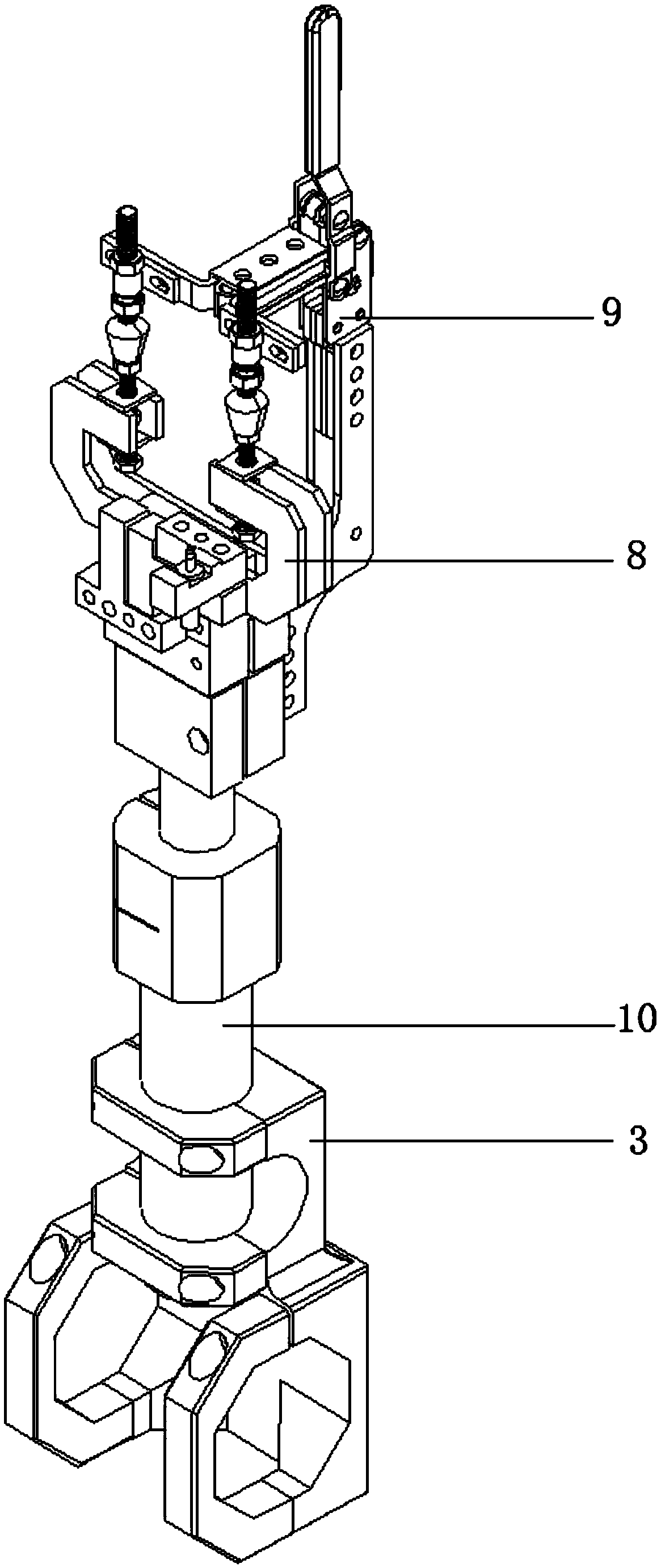 Flexible welding and positioning device for sheet parts