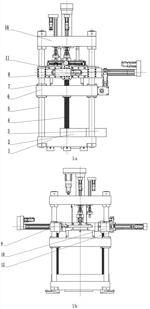 Multi-component force combination calibration device loading mechanism based on electric cylinder