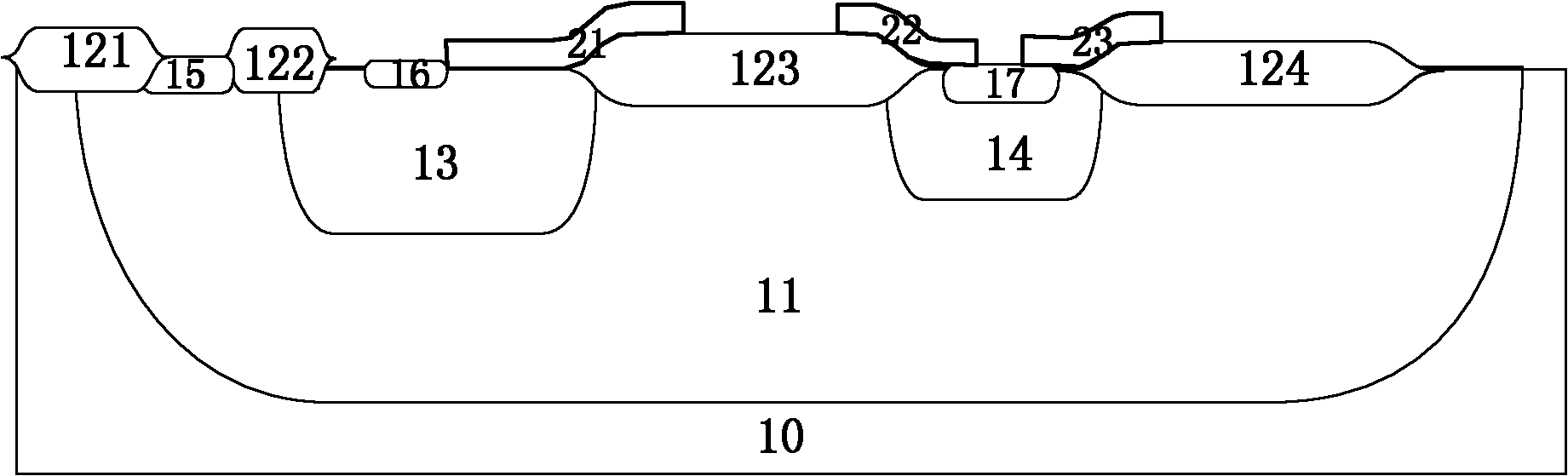 High-voltage-resistance junction field effect transistor