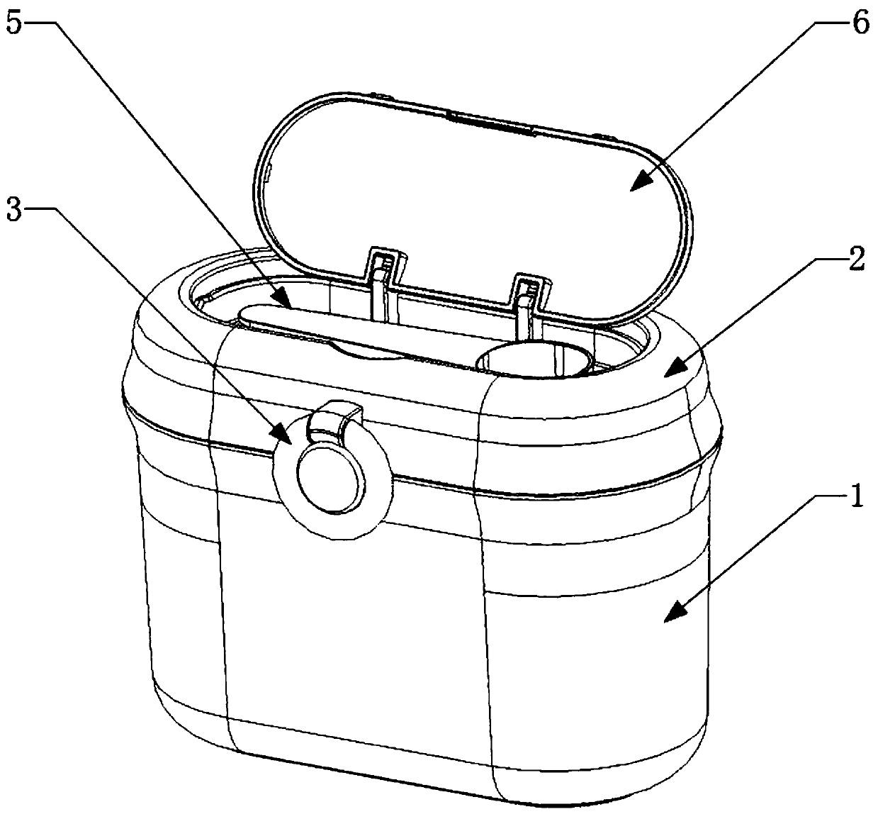 Powdery food barrel