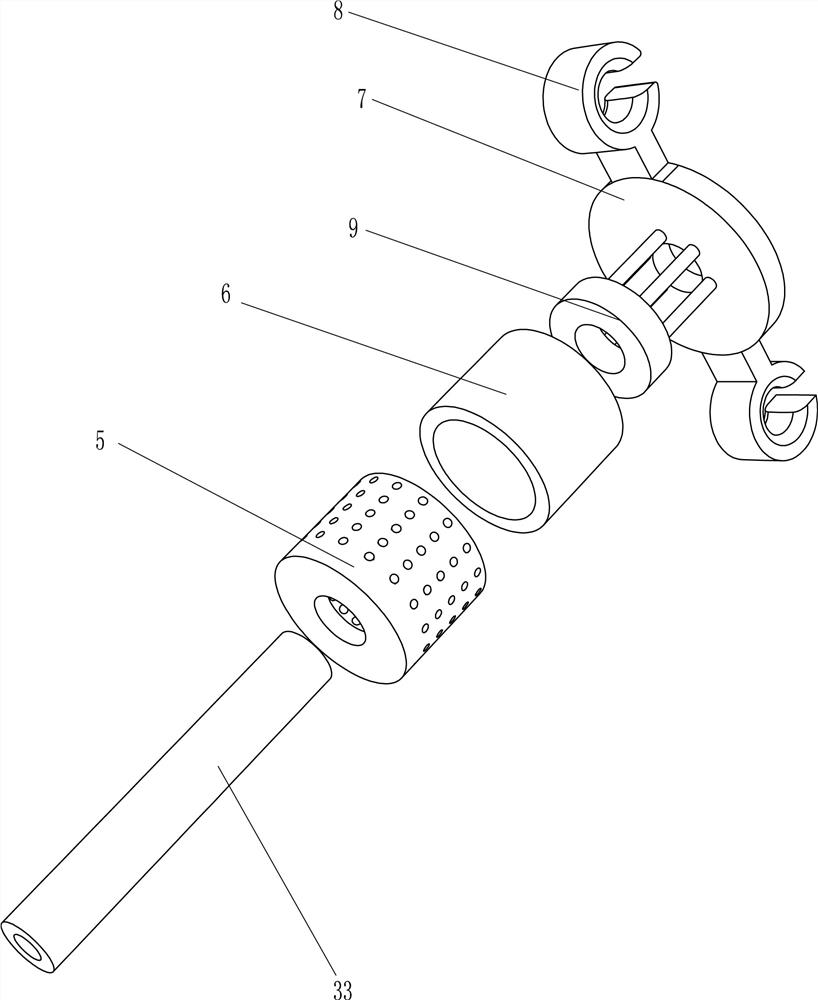 A rubber glove inspection device