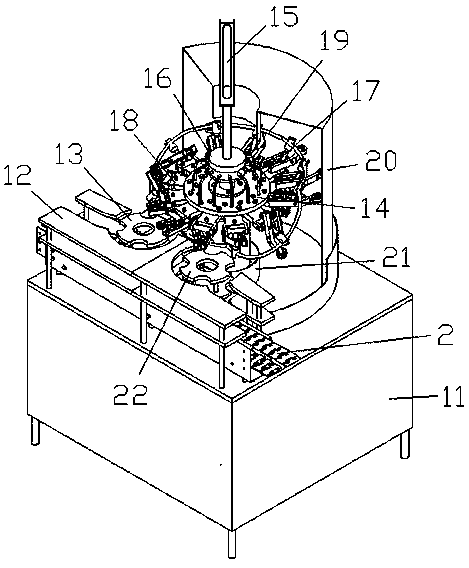 Automatic filling machine for beverage bottles