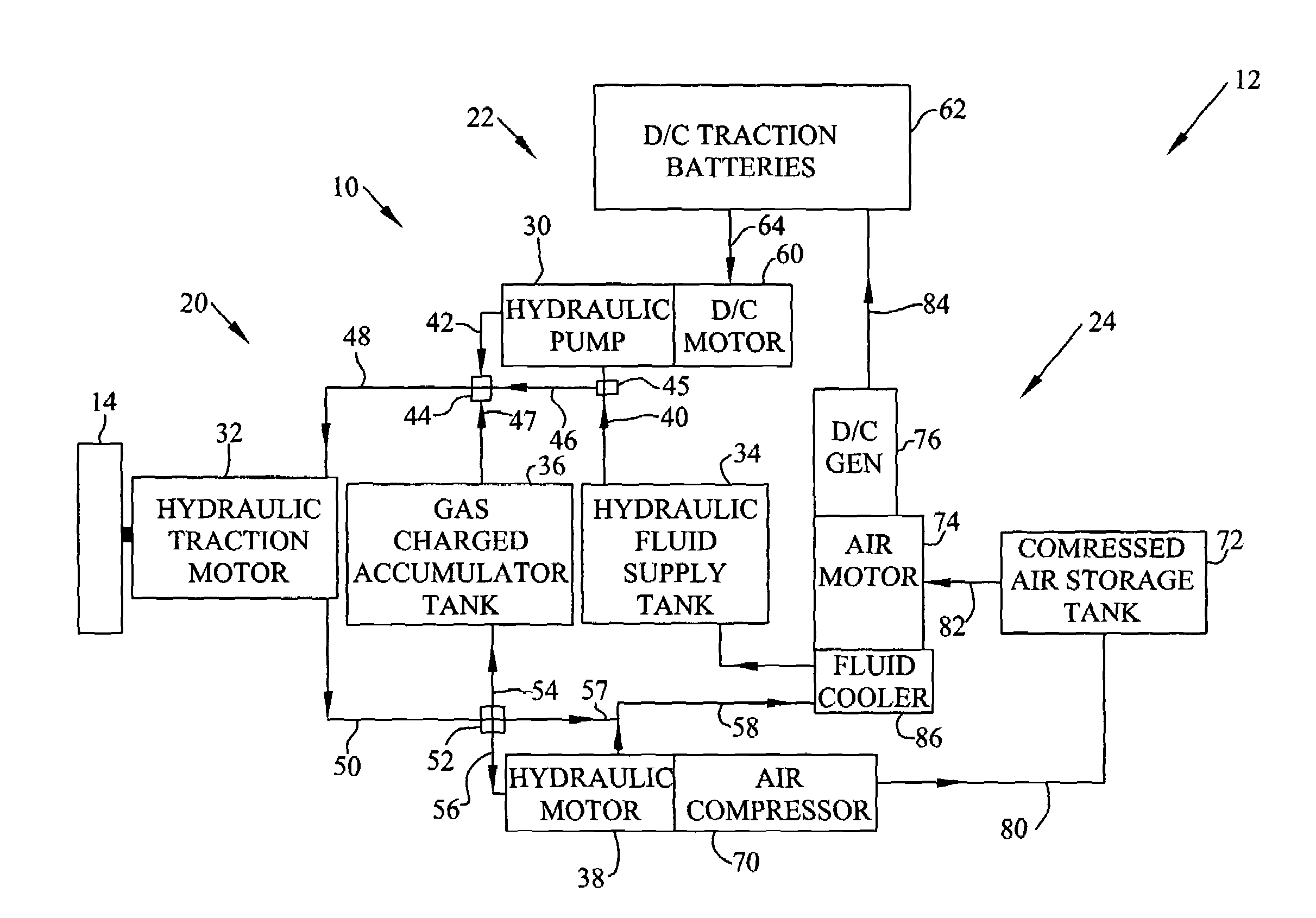 Vehicle system to recapture kinetic energy