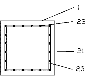 Multi-branch disk square bored pile