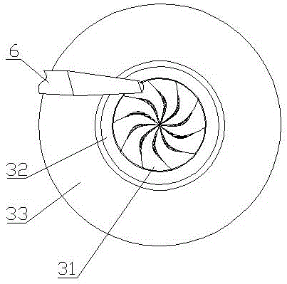 Umbrella type through reversed inclined-jet hydraulic generator and acting method thereof