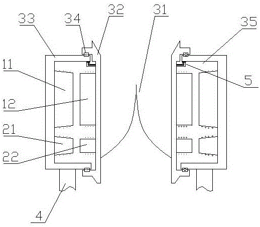 Umbrella type through reversed inclined-jet hydraulic generator and acting method thereof