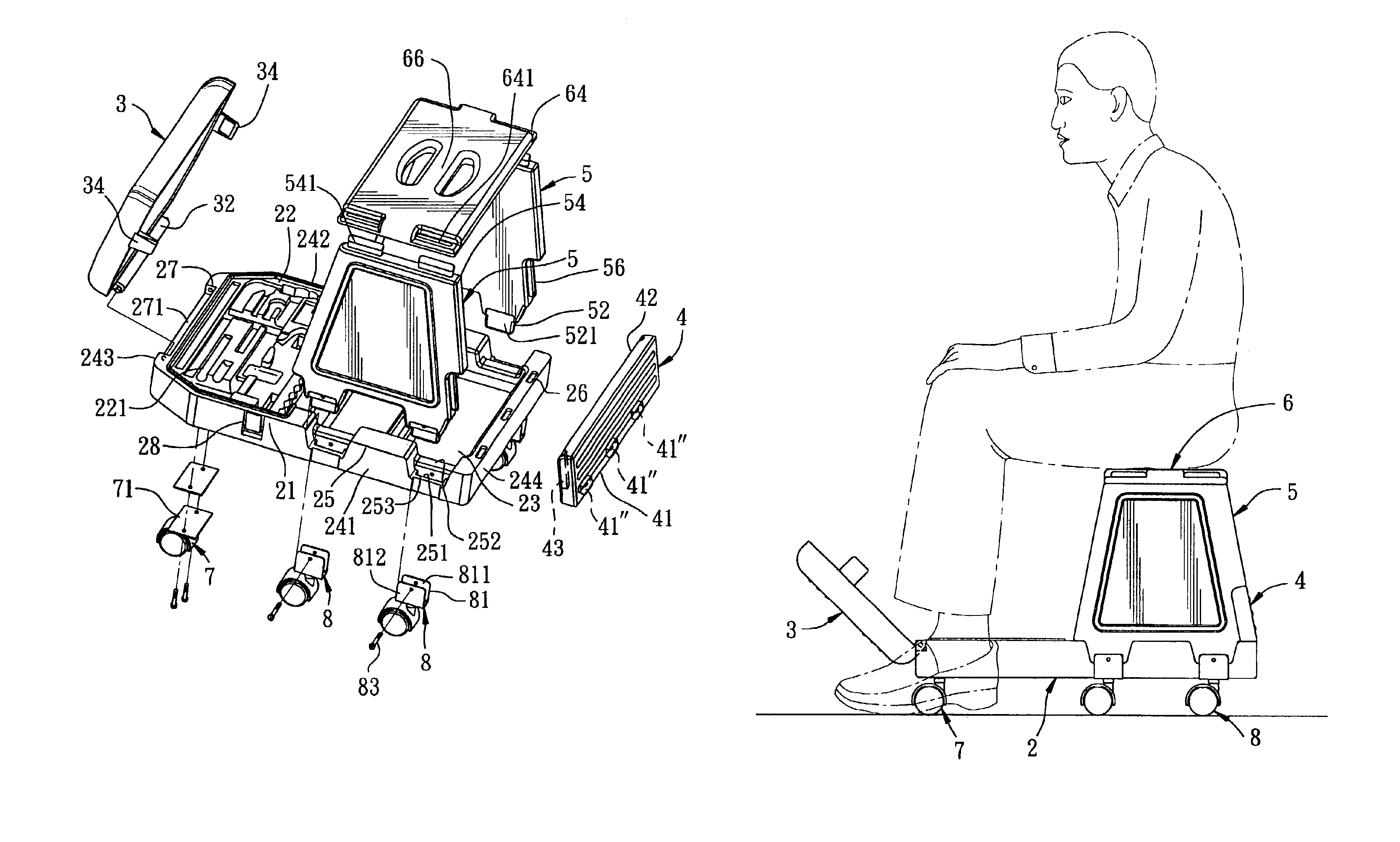 Tool box provided with a seat unit