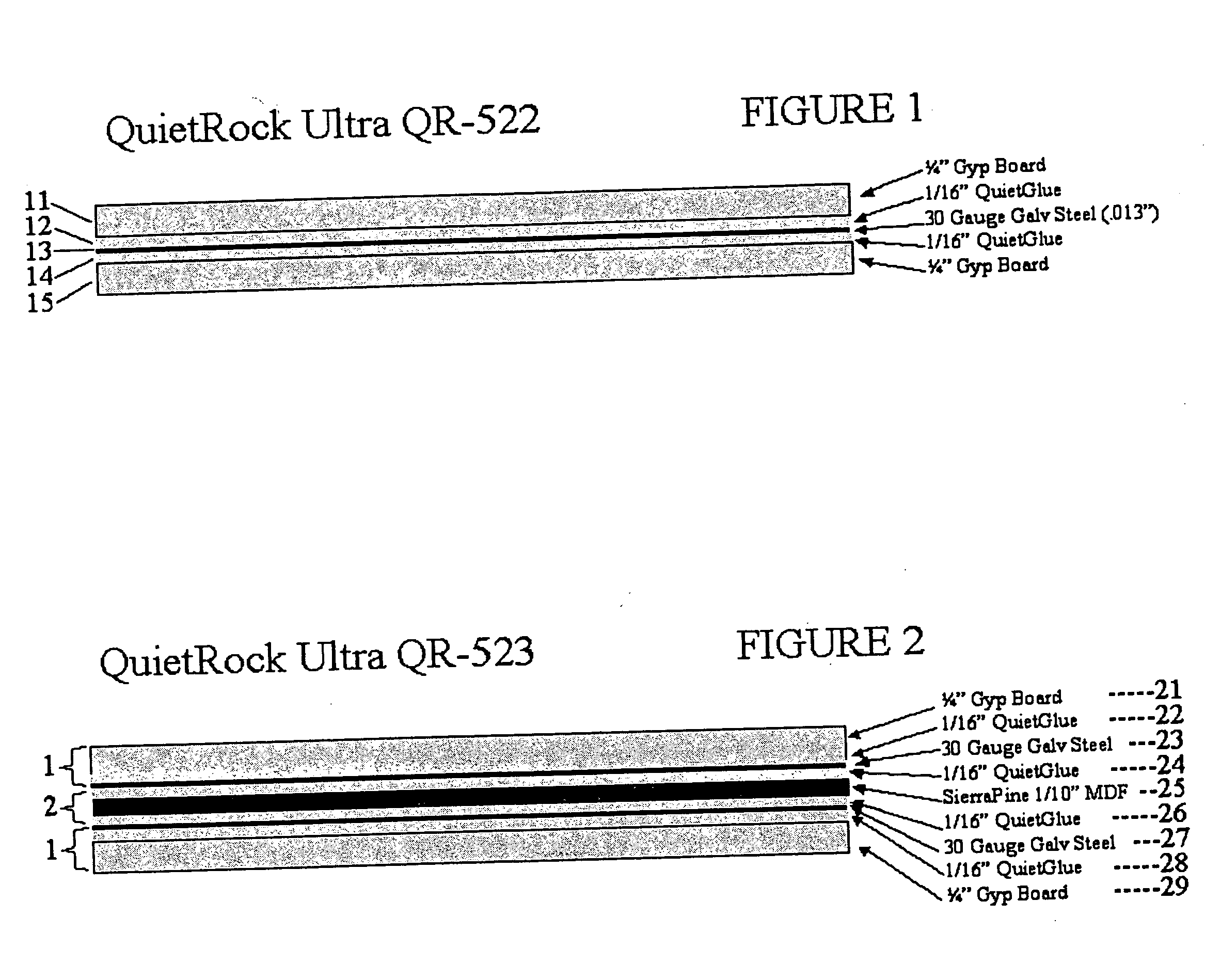 Acoustical sound proofing material and methods for manufacturing same