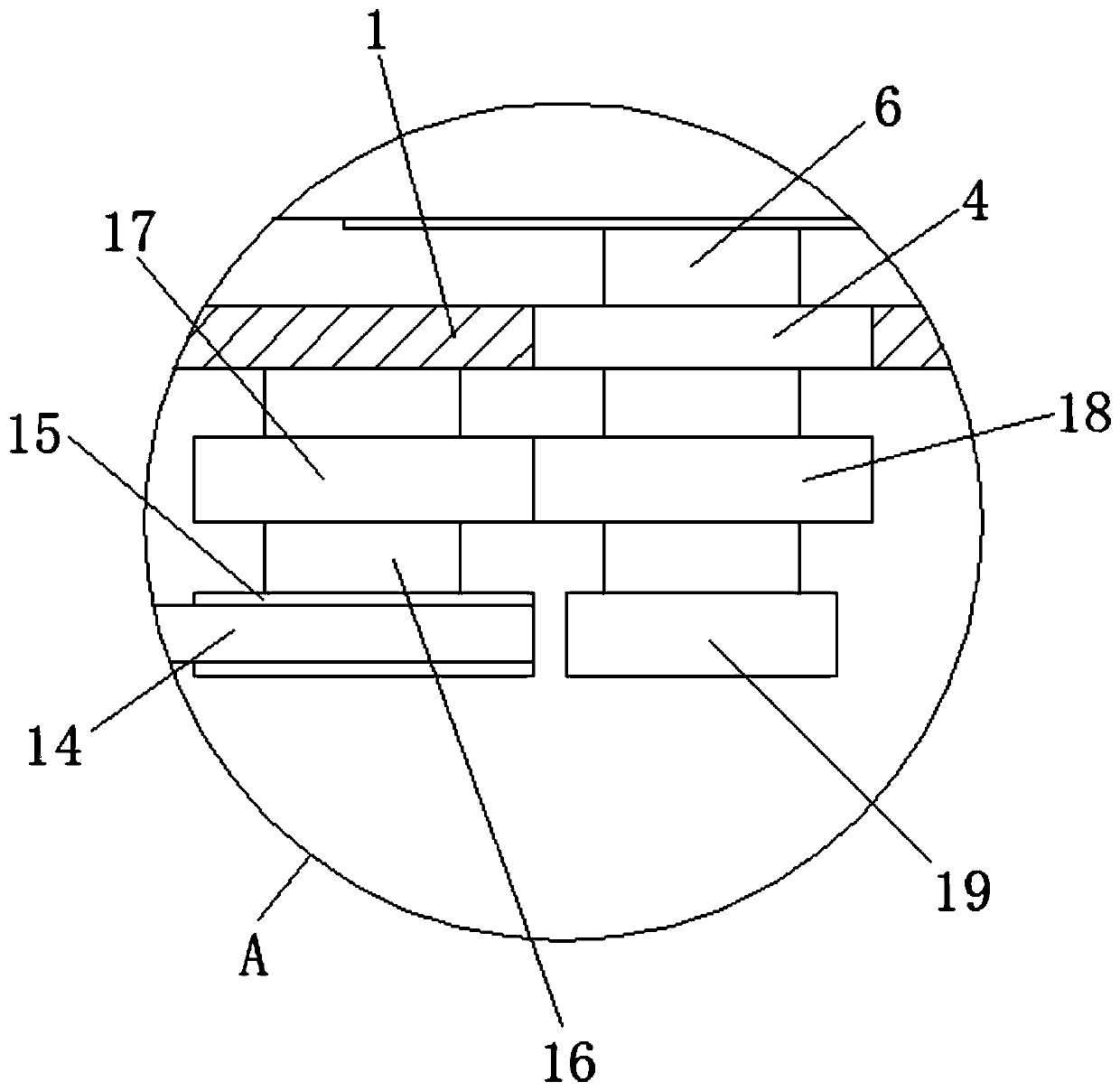 Waste plastic crushing and compressing recovery device based on sprocket driving principle