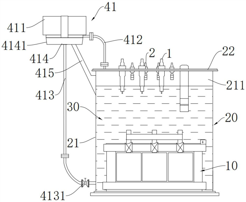 Evaporative cooling underground transformer