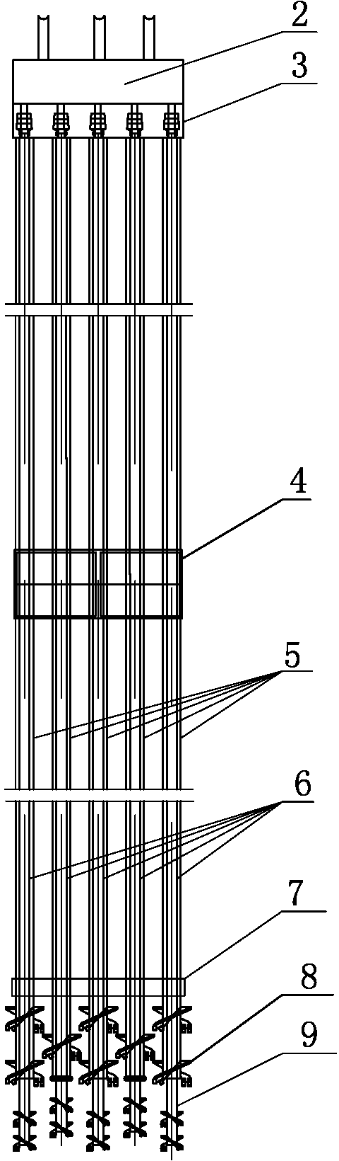 Two-wheel-driven bidirectional heavy-pipe deep stirring ground wall connecting machine