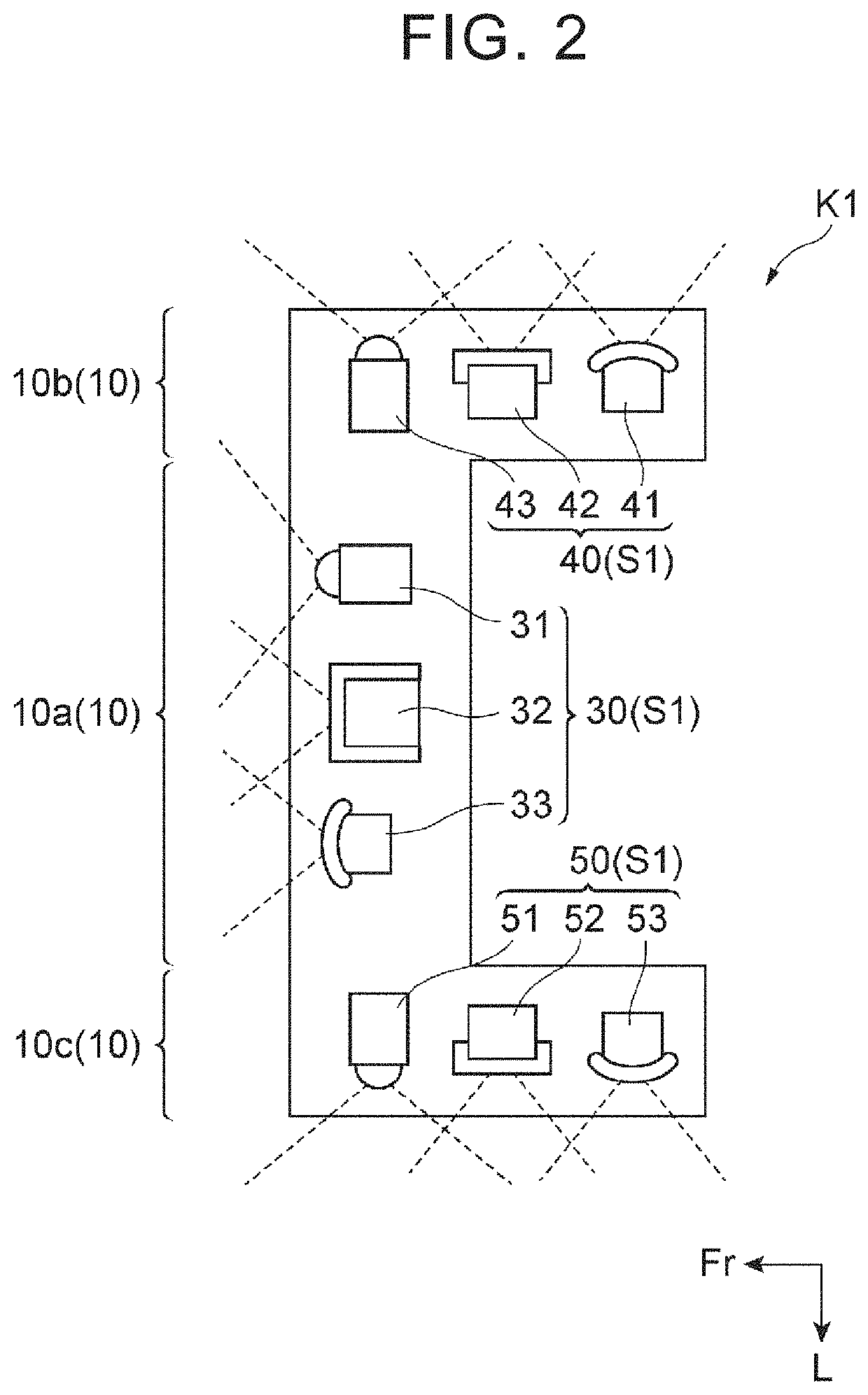 Vehicle sensor mounting structure and vehicle sensor bracket set