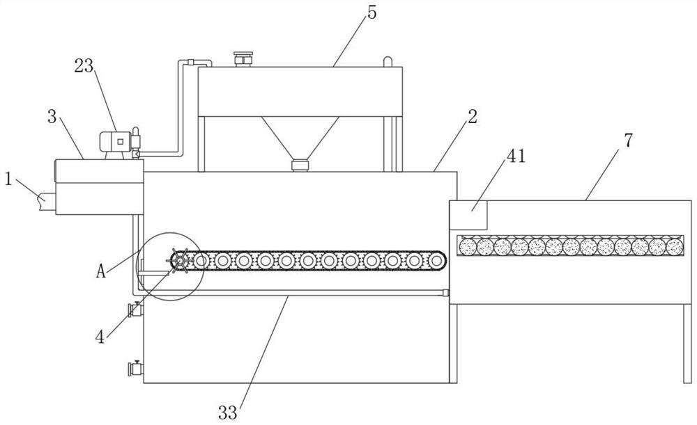 A rust removal device for steel bars with recycling function