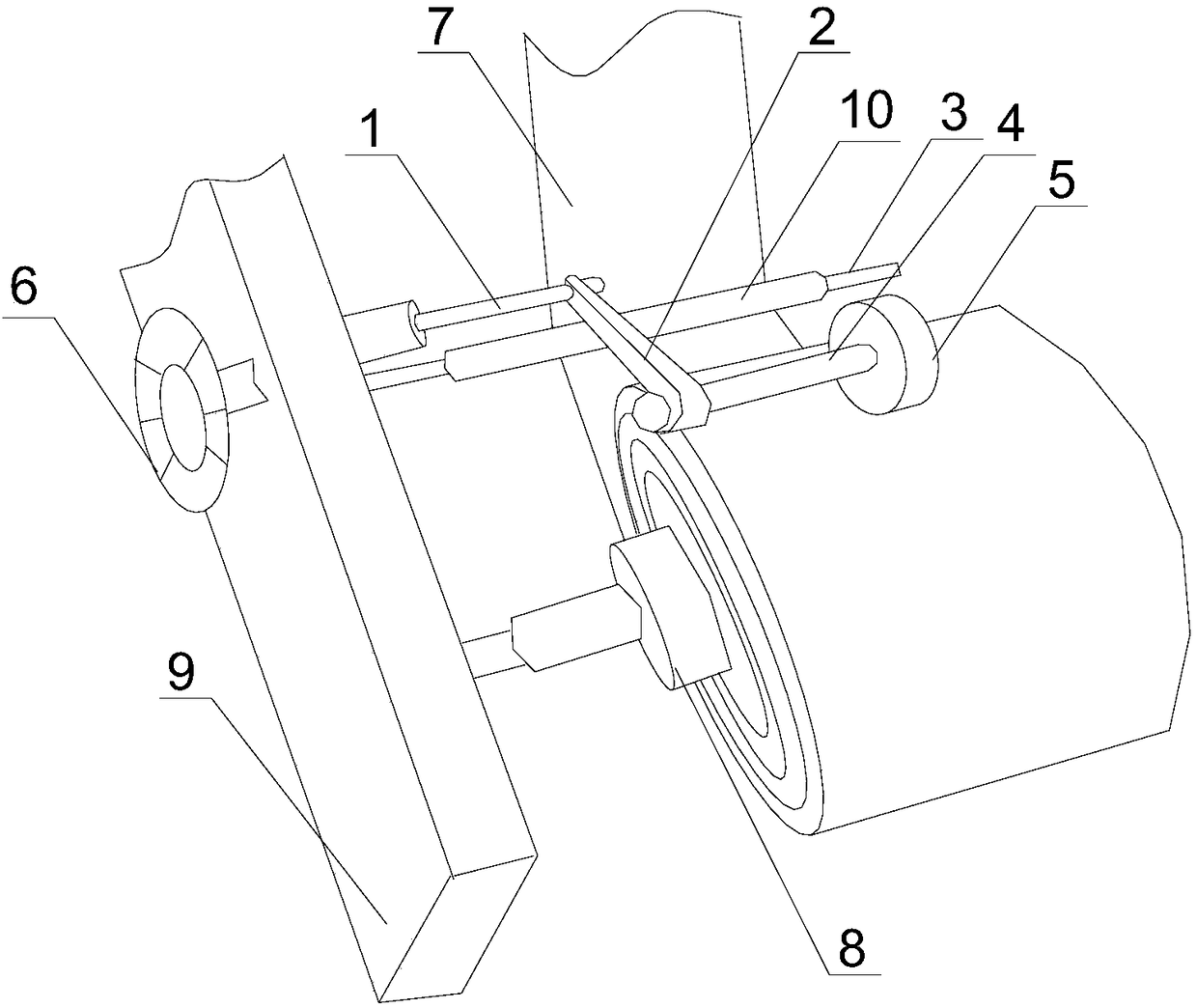 Auxiliary glass decoration structure