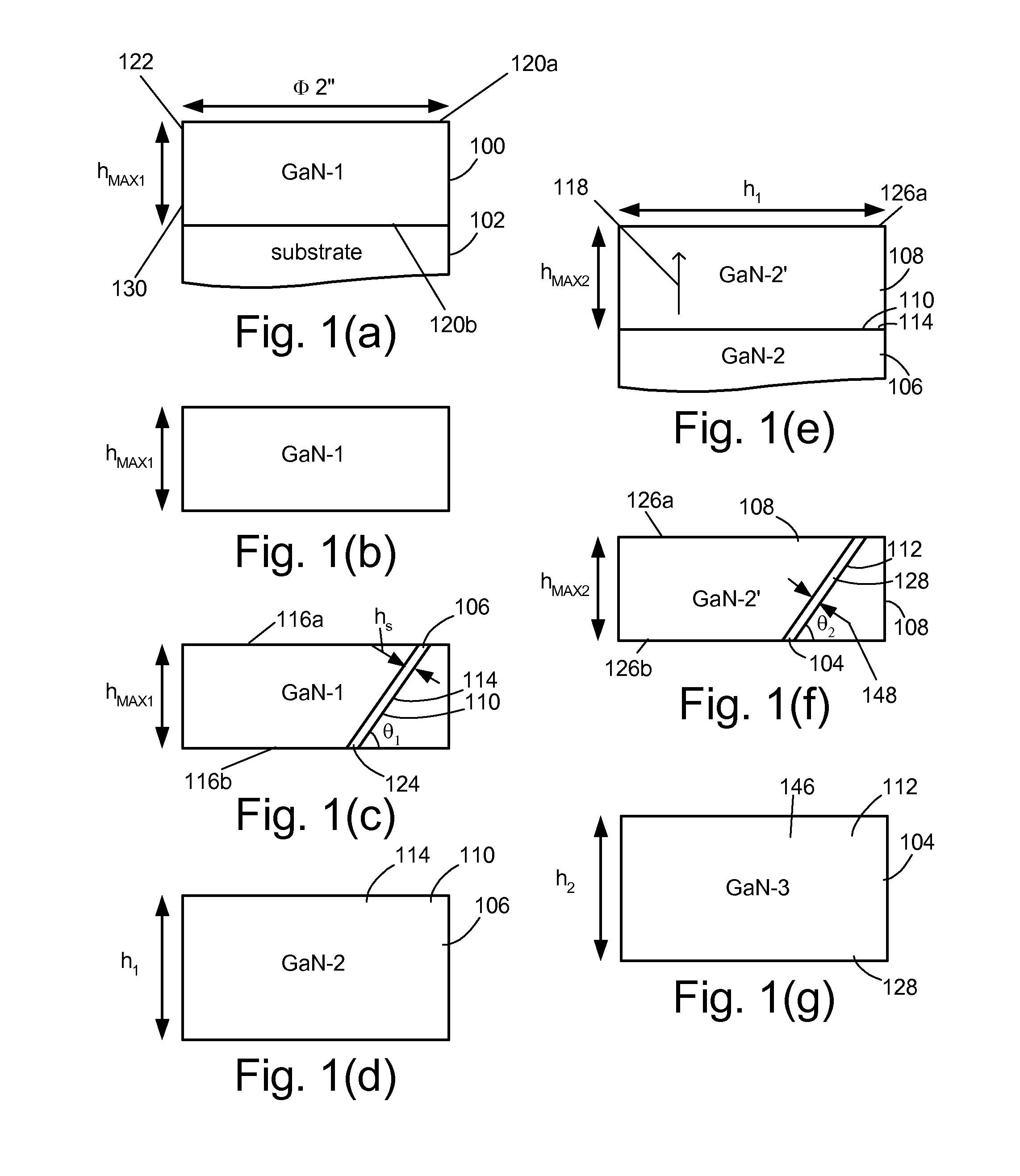 Method for increasing the area of non-polar and semi-polar nitride substrates