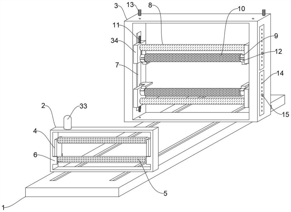 Foam tension adjusting mechanism for irradiation cross-linked polyethylene foam slicing