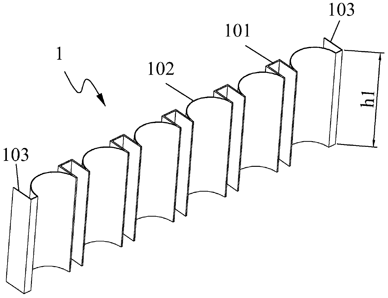 Power battery pack gas cooling device and gas cooling method