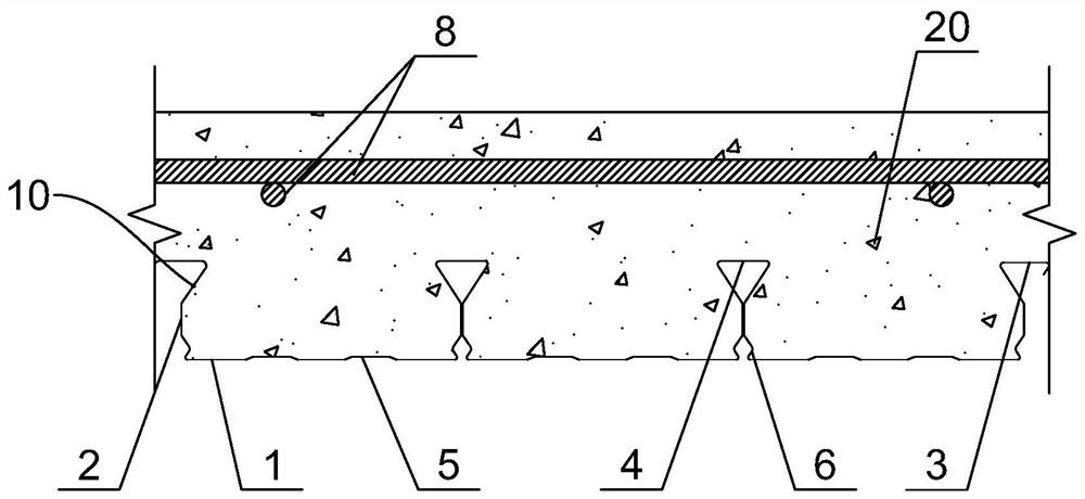 A fire-resistant composite floor slab and its fire-resistant performance testing method