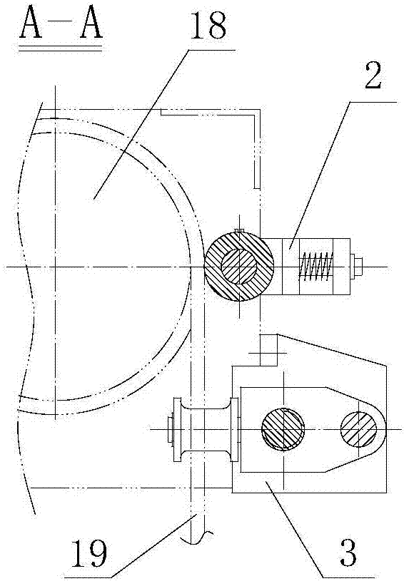 Rope guider with casing pipe type rope pressing device and guide rod type thread guide mechanism